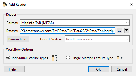 Configured Add Reader dialog